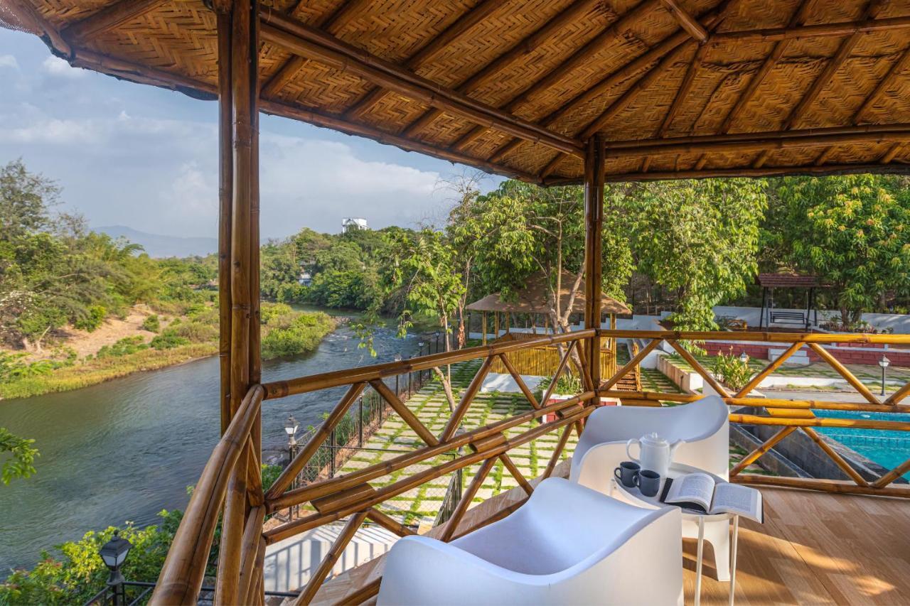 Saffronstays Riverfront Manor, 5-Bdr Pool Villa By Pej River Karjat Esterno foto